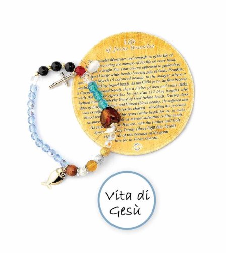 BRACCIALE ELASTICO GESU' 1/2 CRISTALLO