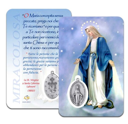 CARD MIRACOLOSA + MEDAGLIE