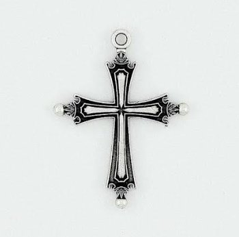 CROCE METALLO OX PAPA LEONE XIV 4.2x3.5 cm