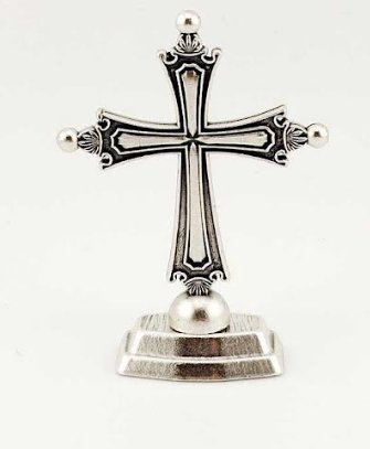 CROCE PAPA LEONE XIV CON BASE