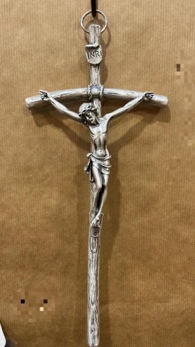 CROCE PASTORALE 28,5X12 CM METALLO