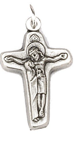 CROCE DELLA DEPOSIZIONE - Croce in metallo argentato, completo di gancetto. Misura 20x15 mm