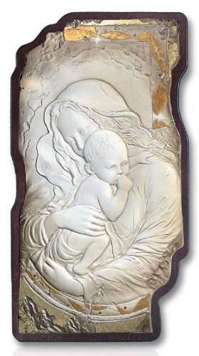 MAD.BIMBO BASSORILIEVO SU LEGNO 19,5X33,5 CM