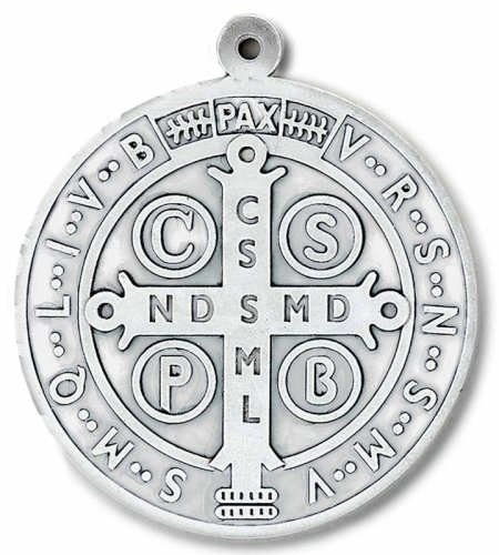 MEDAGLIA ARGENTO SAN BENEDETTO cm 9.7