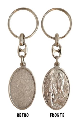 PORTACHIAVI MADONNA DI LOURDES CON BERNADETTE