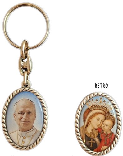 PORTACHIAVI OVALE PAPA LEONE XIV