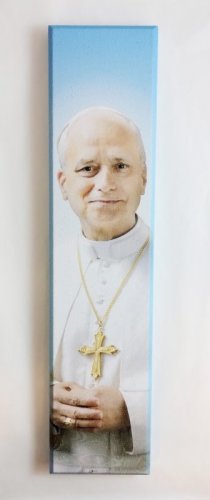 QUADRO RETTANGOLARE PAPA LEONE XIV - Misure: 30 x 7cm.