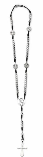 ROSARIO ACCIAIO STRASS