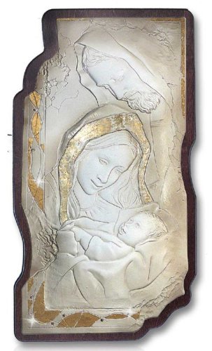 SACRA FAMIGLIA BASSORILIEVO SU LEGNO