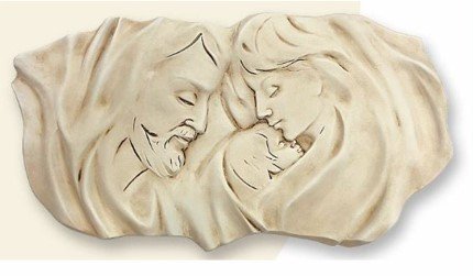 SACRA FAMIGLIA SU PIETRA RIGENERATA - 11X19 cm