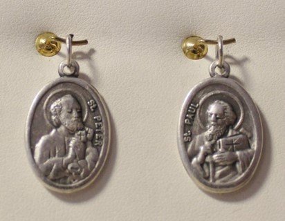 San Pietro + San Paolo - MEDAGLIA IN ZAMA, ALTEZZA 22 MM