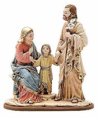 STATUA SACRA FAMIGLIA - Altezza 9 cm