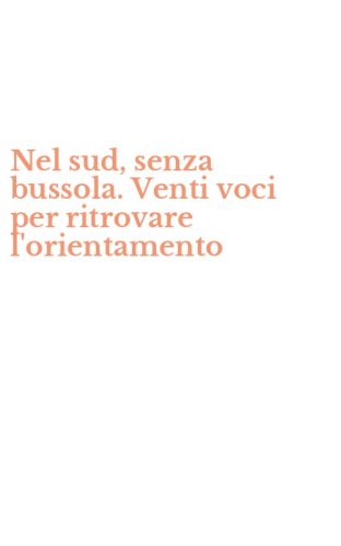 Nel sud, senza bussola. Venti voci per ritrovare l'orientamento