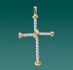 CROCE CON CATENINA ARGENTO 925