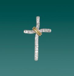 CROCE CON CATENINA ARGENTO 925