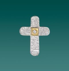 CROCE CON CATENINA ARGENTO 925