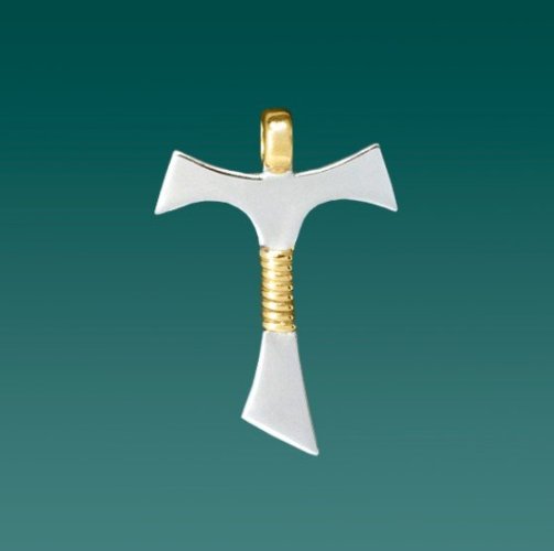 TAU/9 TAU E CATENINA ARGENTO 925 - QUESTO ARTICOLO E' FRUTTO DI UNA LAVORAZIONE ARTIGIANALE. REALIZZATO INTERAMENTE IN ITALIA