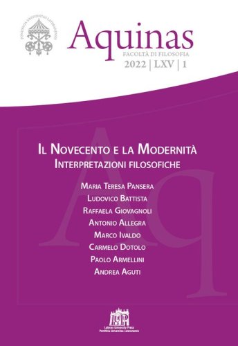 Aquinas. Rivista internazionale di filosofia