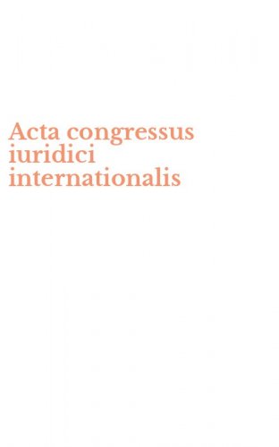 Acta congressus iuridici internationalis