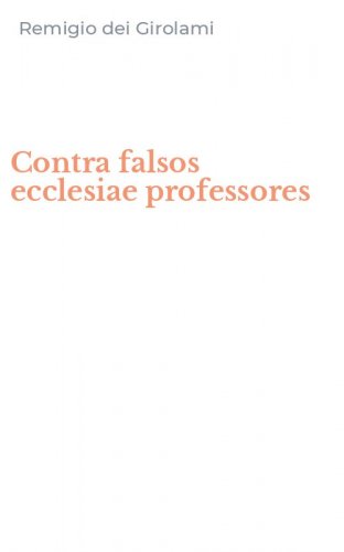 Contra falsos ecclesiae professores