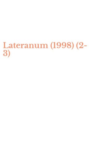 Lateranum (1998) (2-3)