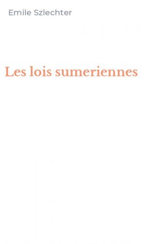 Les lois sumeriennes