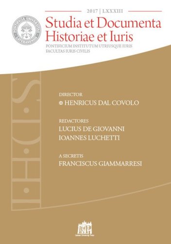 Studia et documenta historiae et iuris