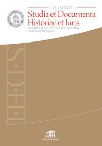 Studia et documenta historiae et iuris