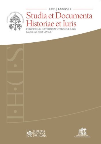 Studia et documenta historiae et iuris