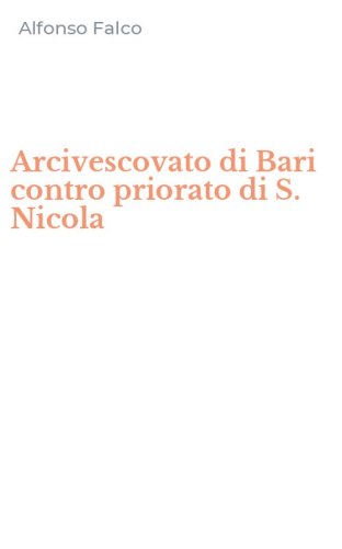 Arcivescovato di Bari contro priorato di S. Nicola