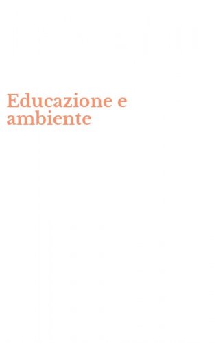 Educazione e ambiente