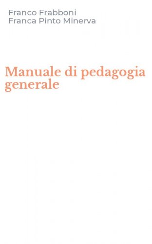 Manuale di pedagogia generale