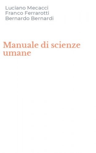 Manuale di scienze umane