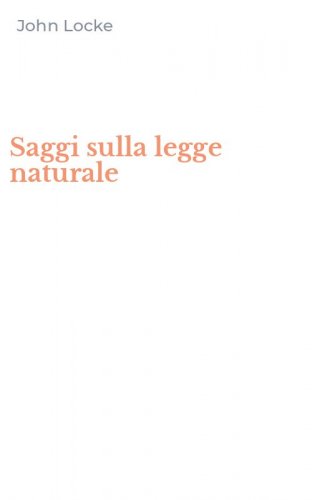 Saggi sulla legge naturale