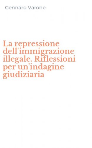 La repressione dell'immigrazione illegale. Riflessioni per un'indagine giudiziaria