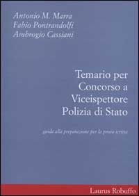 Temario per concorso a viceispettore polizia di Stato. Guida alla preparazione per la prova scritta