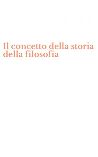 Il concetto della storia della filosofia