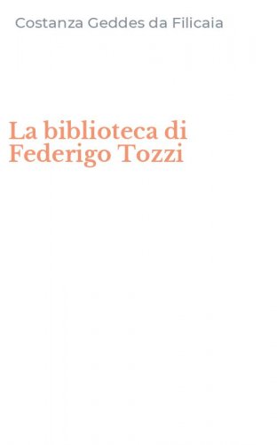 La biblioteca di Federigo Tozzi