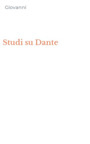 Studi su Dante