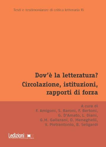 Dov'&egrave; la letteratura? Circolazione, istituzioni, rapporti di forza. Atti del Convegno annuale dell'Associazione di Teoria e Storia Comparata della Letteratura. Bologna, 11-13 dicembre 2024