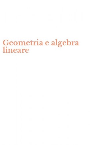 Geometria e algebra lineare