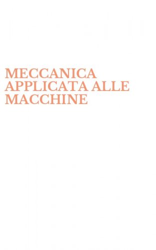 MECCANICA APPLICATA ALLE MACCHINE