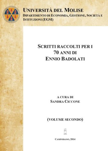 Scritti raccolti per i 70 anni di Ennio Badolati