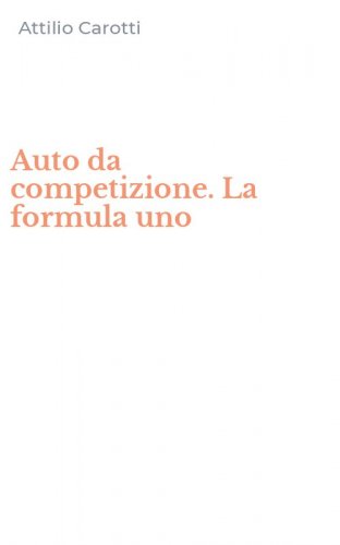 Auto da competizione. La formula uno