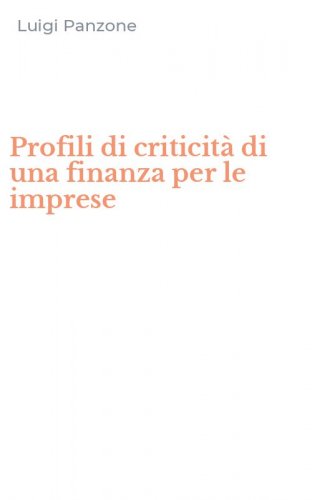 Profili di criticit&agrave; di una finanza per le imprese