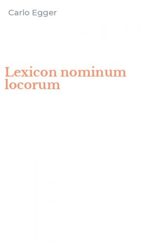 Lexicon nominum locorum