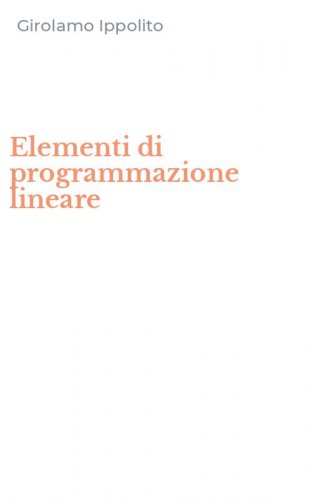 Elementi di programmazione lineare