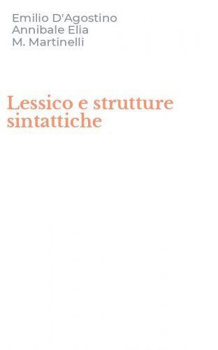 Lessico e strutture sintattiche