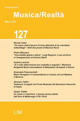 Musica/realt&agrave;