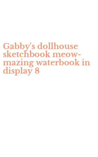 Gabby's dollhouse sketchbook meow-mazing waterbook in display 8